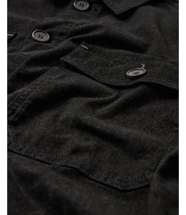 Mos Mosh Gallery Surchemise en tissu brossé MMGMatteo 506450/FA24 BLACK