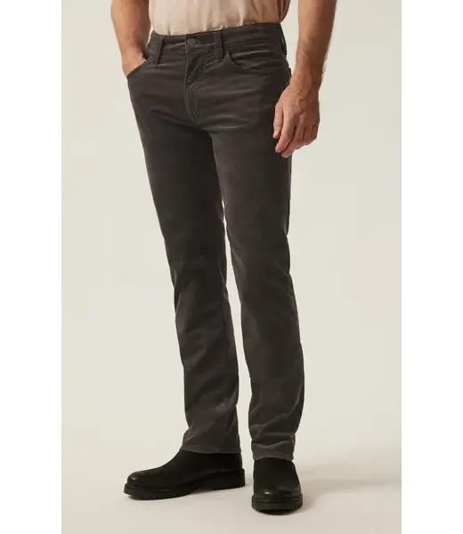 34 Heritage Pantalon droit Courage en moleskine vert olive foncé
