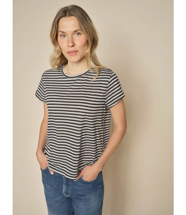 Mos Mosh T-shirt rayé MMNan O-SS 165330 FA241 MICRO CHIP