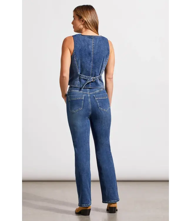 Tribal GILET EN DENIM SUPER STRETCH AVEC LIEN DANS LE DOS 55990/4904 2065