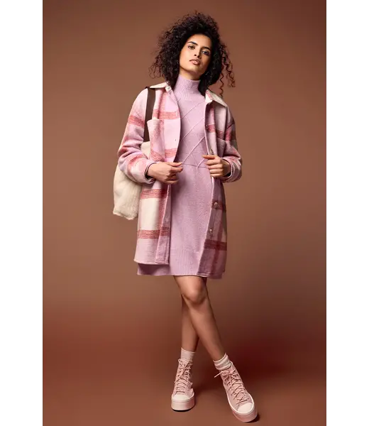 Tribal VESTE À CARREAUX EN TRICOT À BOUTONNAGE