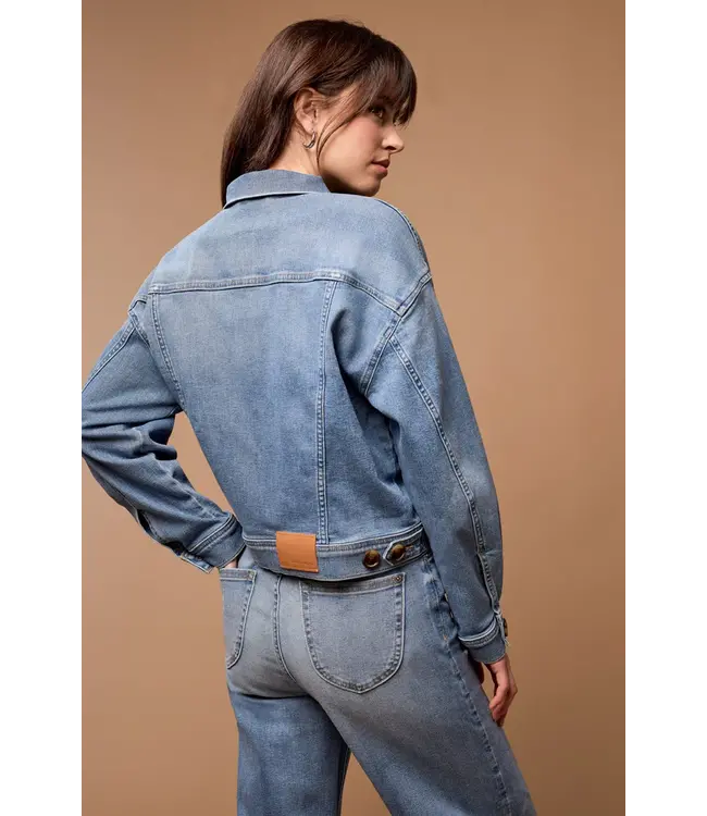 Tribal VESTE EN JEAN À FIL BLEU LONGUEUR À LA TAILLE AVEC POCHES SURDIMENSIONNÉES 5607O / 2111 3133