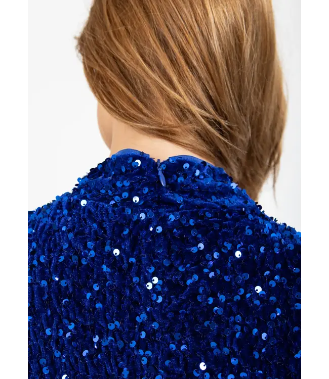Coster Copenhagen ROBE À PAILLETTES 245-5555 RICH BLUE 583