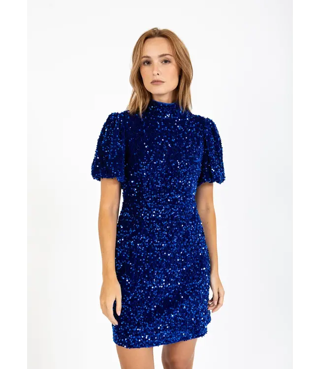 Coster Copenhagen ROBE À PAILLETTES 245-5555 RICH BLUE 583