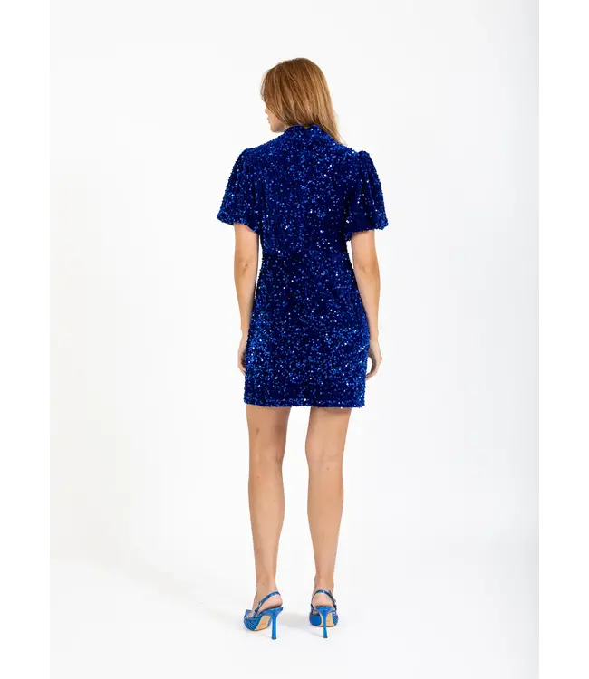 Coster Copenhagen ROBE À PAILLETTES 245-5555 RICH BLUE 583