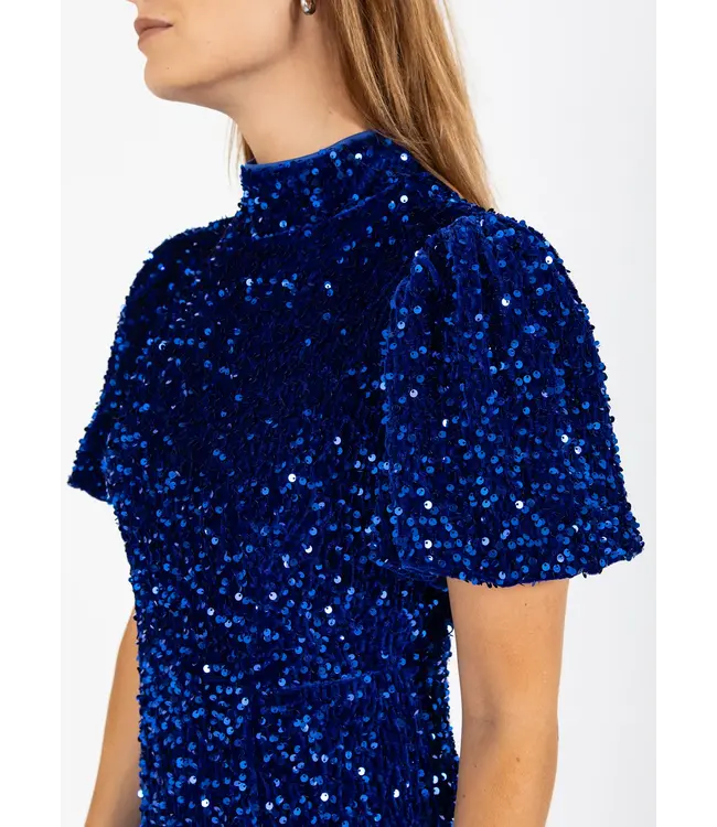 Coster Copenhagen ROBE À PAILLETTES 245-5555 RICH BLUE 583
