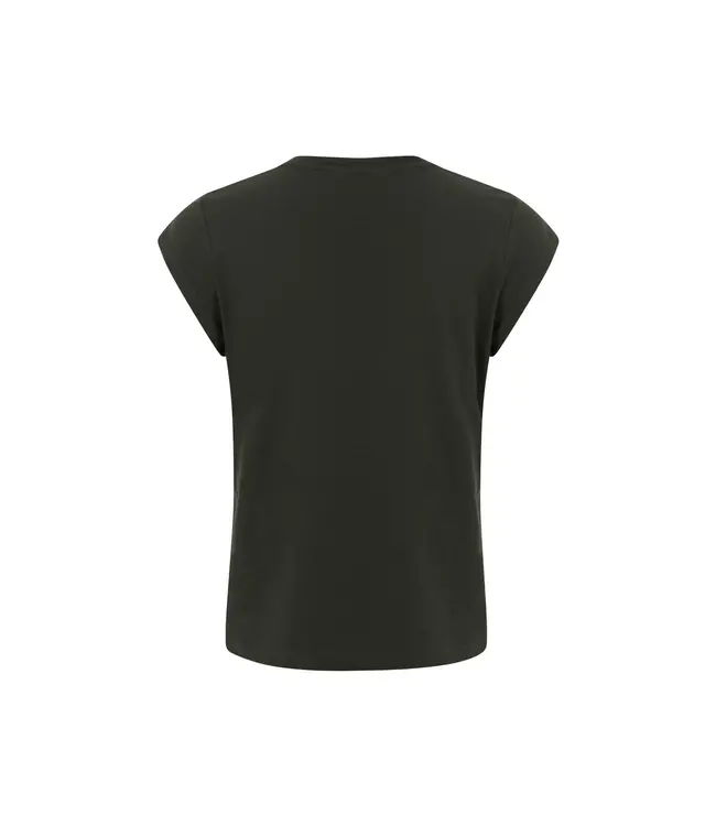 Coster Copenhagen T-shirt col V CC Heart CCH1101 BLACK 100