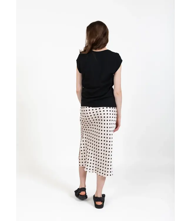 Coster Copenhagen T-shirt col V CC Heart CCH1101 BLACK 100