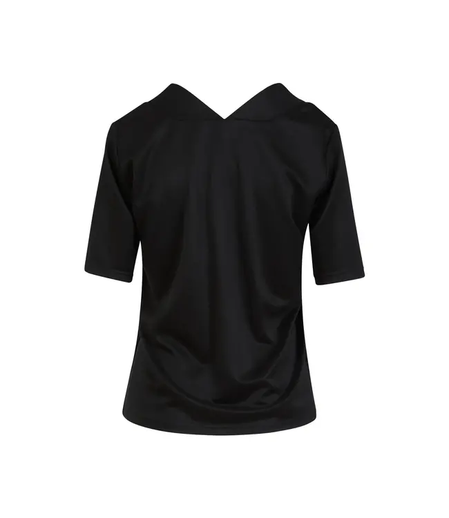 Coster Copenhagen HAUT AVEC COL EN V 244-1406 BLACK 100