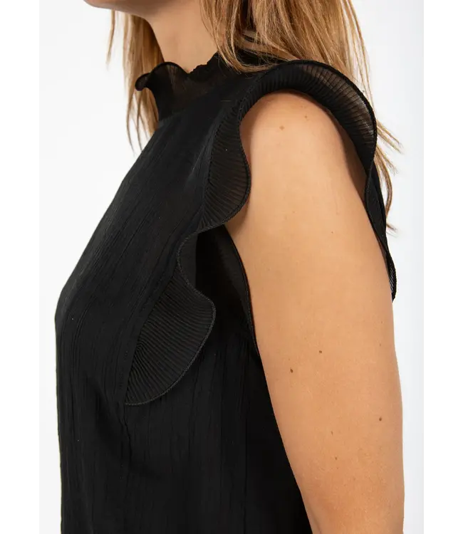 Coster Copenhagen HAUT À VOLANTS 245-1501 BLACK 100