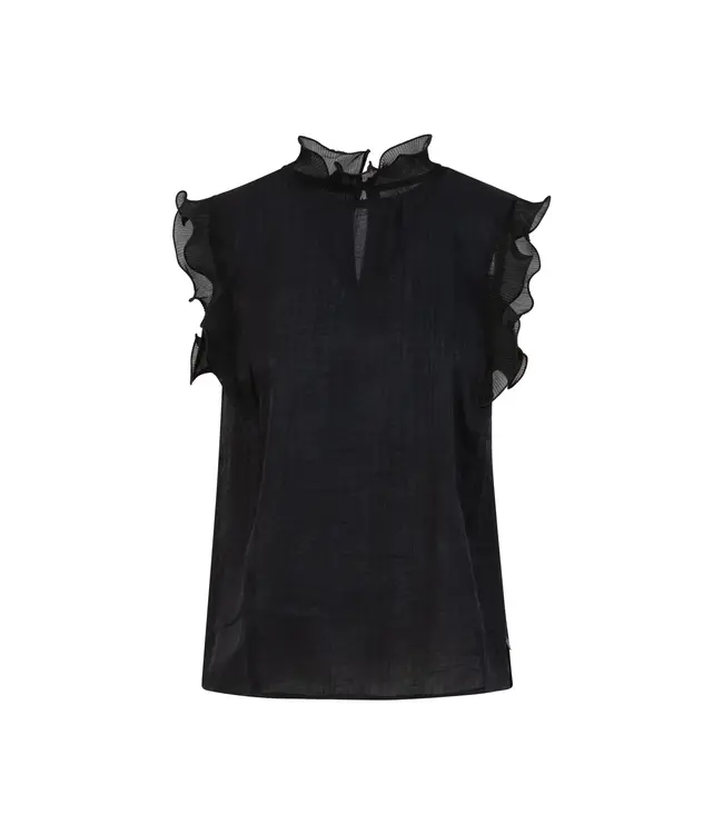 Coster Copenhagen HAUT À VOLANTS 245-1501 BLACK 100