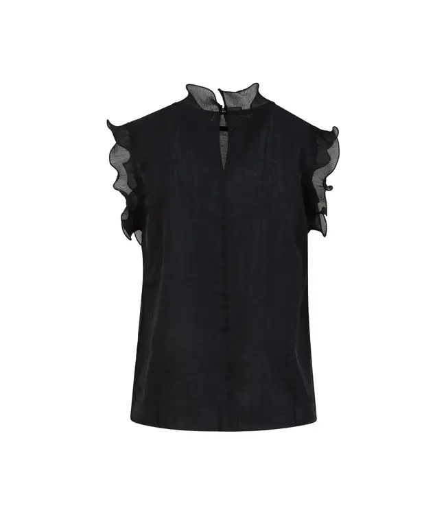 Coster Copenhagen HAUT À VOLANTS 245-1501 BLACK 100