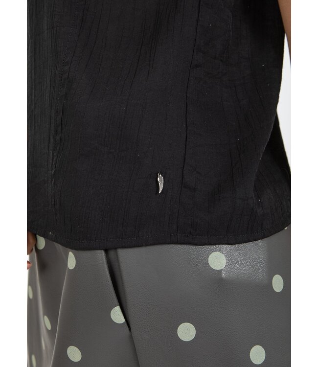 Coster Copenhagen HAUT À VOLANTS 245-1501 BLACK 100