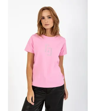 Coster Copenhagen T-SHIRT CC STRASS ROSE