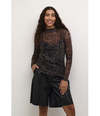 KAFFE T-shirt KAjohanne MAJOR BROWN