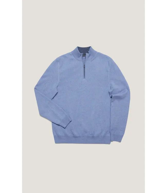 34 Heritage Pull en cachemire à fermeture éclair 1/4 bleu skipper H0710185-70697