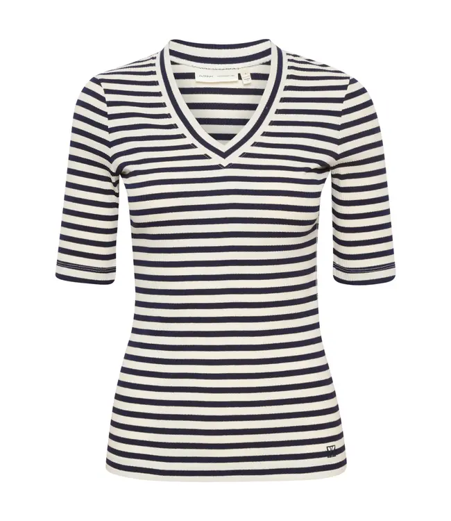 T-shirt rayé en V de DagnaIW 30107270 301284