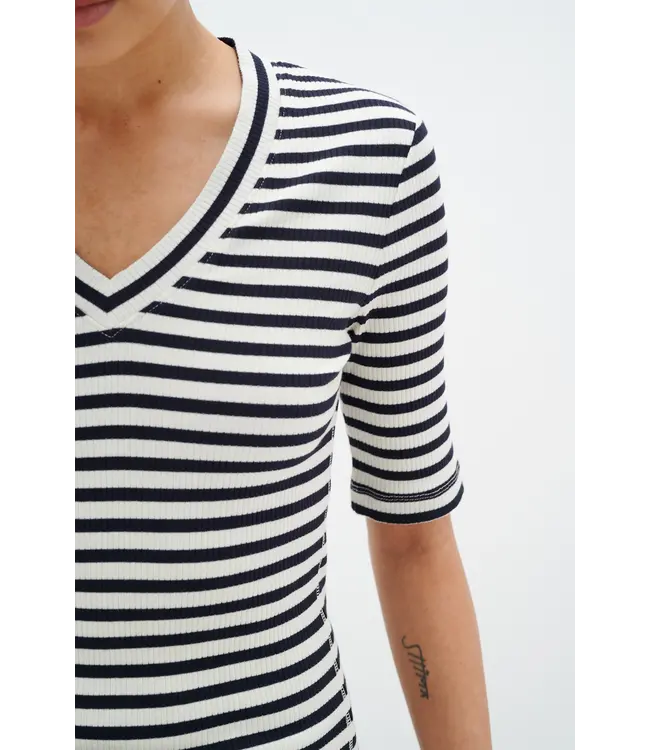 T-shirt rayé en V de DagnaIW 30107270 301284