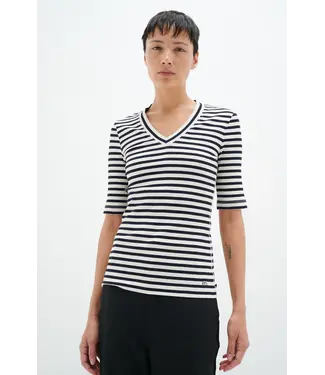 InWear  T-shirt rayé en V de DagnaIW Noir