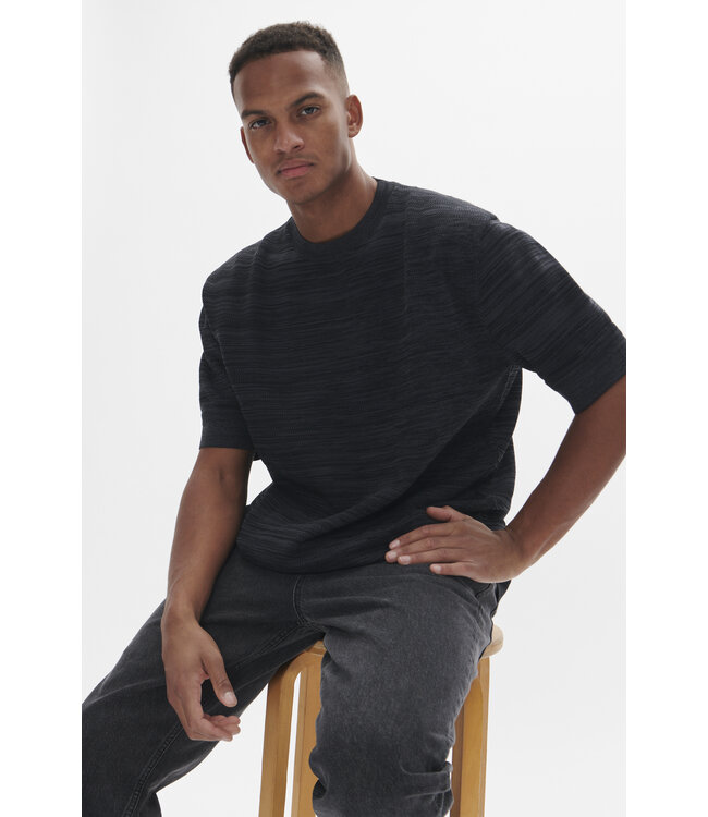 Matinique Pull en tricot MAtrivolt M73 Noir