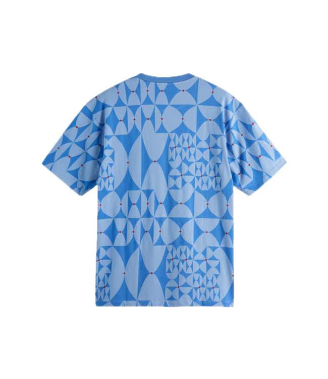 Scotch & Soda T-SHIRT IMPRIMÉ BLEU