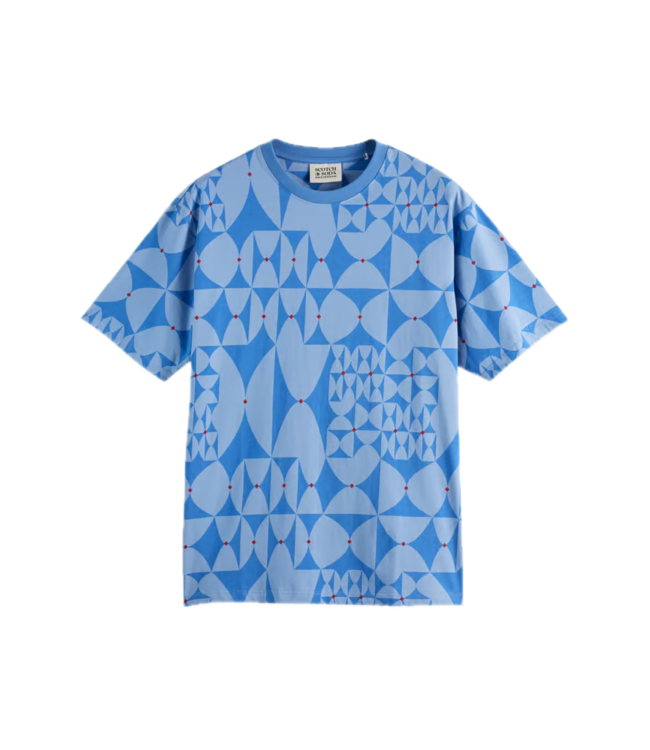 Scotch & Soda T-SHIRT IMPRIMÉ BLEU
