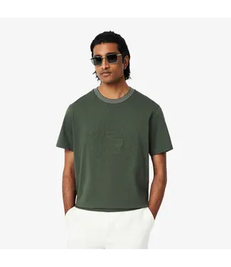 Lacoste T-shirt en jersey de coton brodé