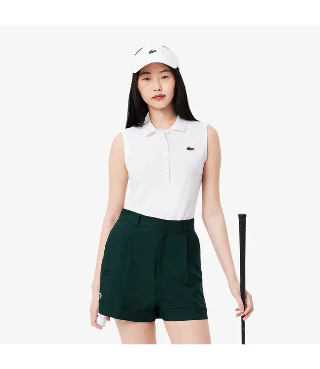 Lacoste Polo de golf extensible coupe slim avec protection UV PF7414-52 001 BLANC