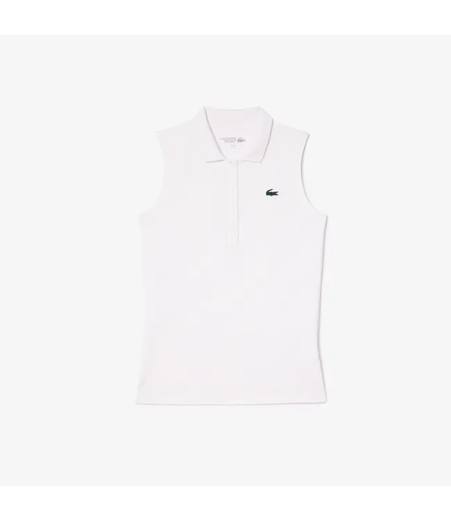 Lacoste Polo de golf extensible coupe slim avec protection UV PF7414-52 001 BLANC