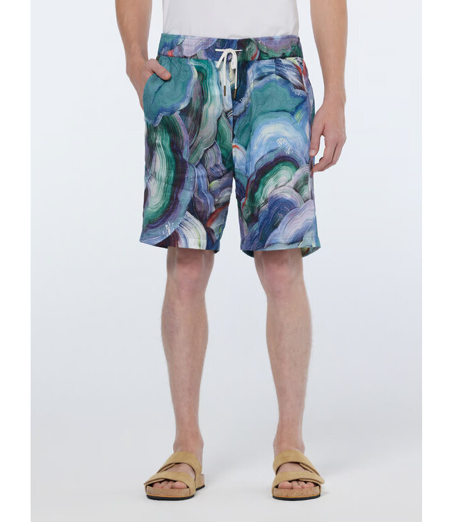 Scotch & Soda SHORT BERMUDA DÉCONTRACTÉ À IMPRIMÉ ABSTRAIT FAVE