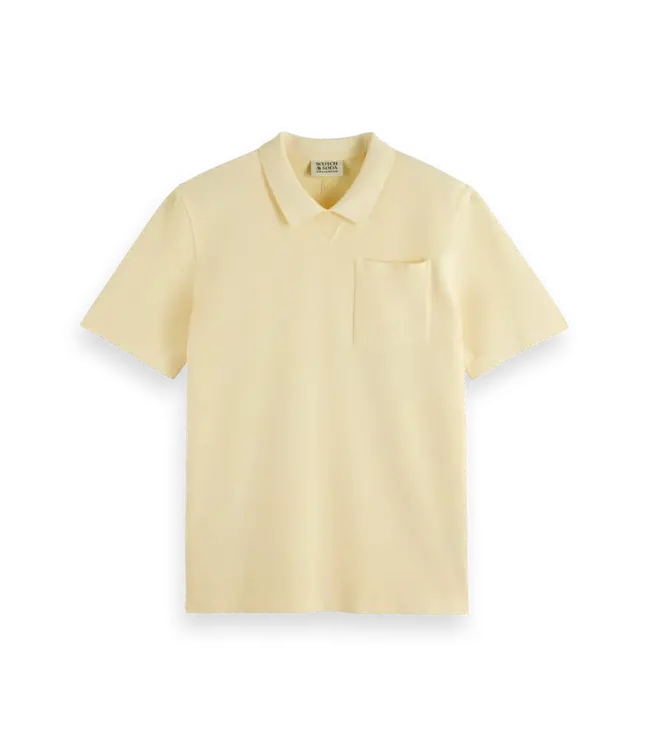 Scotch & Soda POLO PIQUÉ TEINTÉ AVEC POCHE AVANT