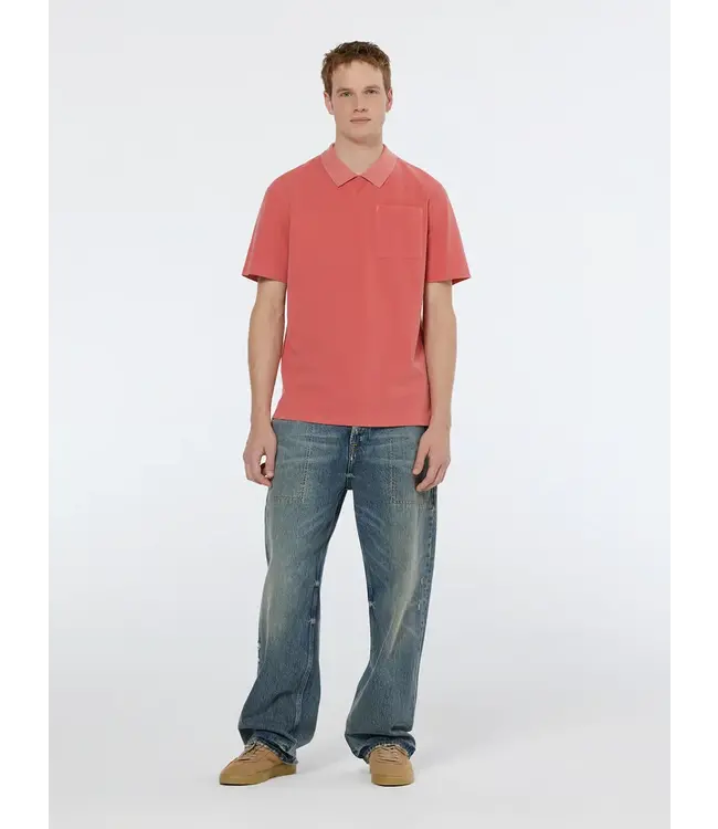 Scotch & Soda POLO PIQUÉ TEINTÉ AVEC POCHE AVANT