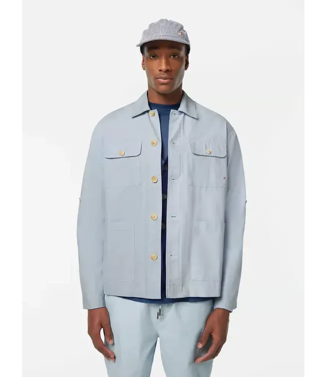 Scotch & Soda VESTE CHEMISE EN COTON-LIN