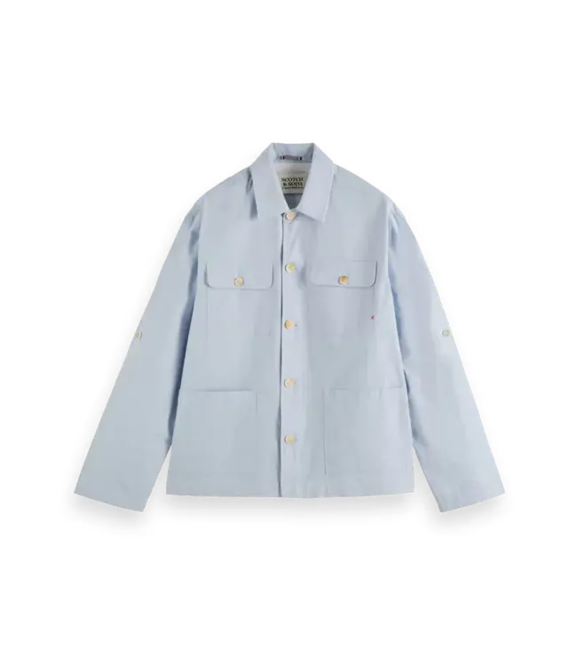 Scotch & Soda VESTE CHEMISE EN COTON-LIN