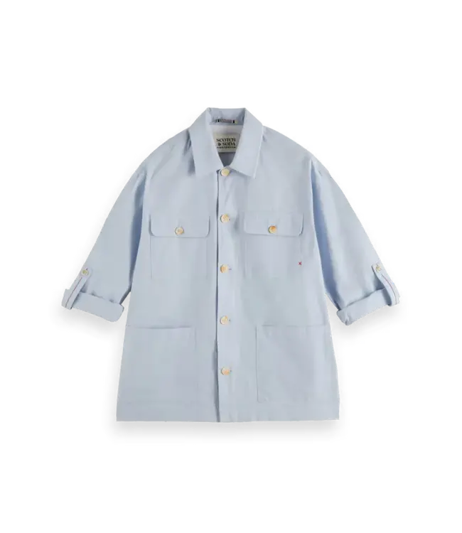 Scotch & Soda VESTE CHEMISE EN COTON-LIN