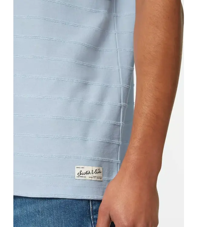 Scotch & Soda T-SHIRT RAYÉ ÉPONGE