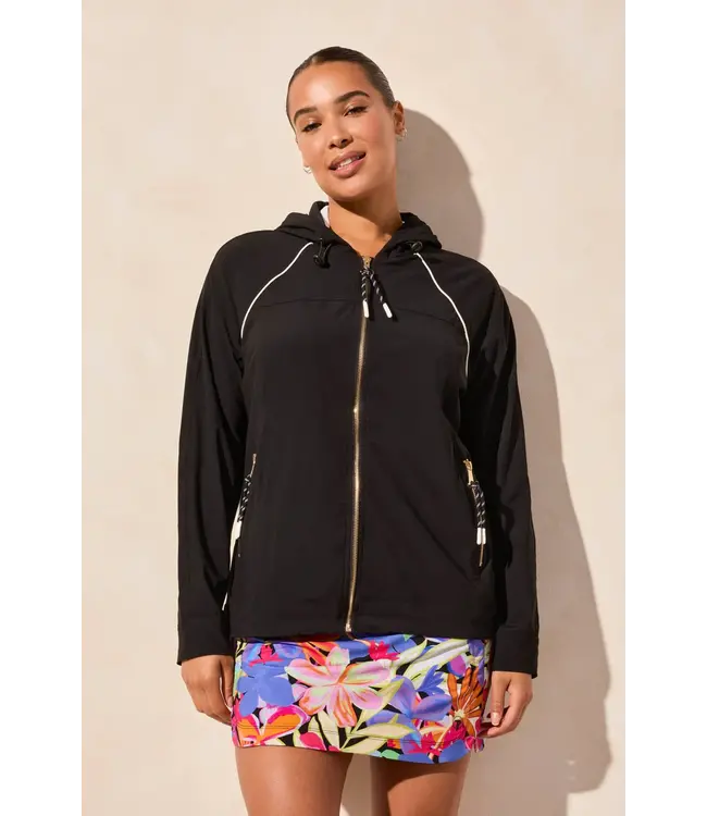 Tribal VESTE À CAPUCHE NOIR