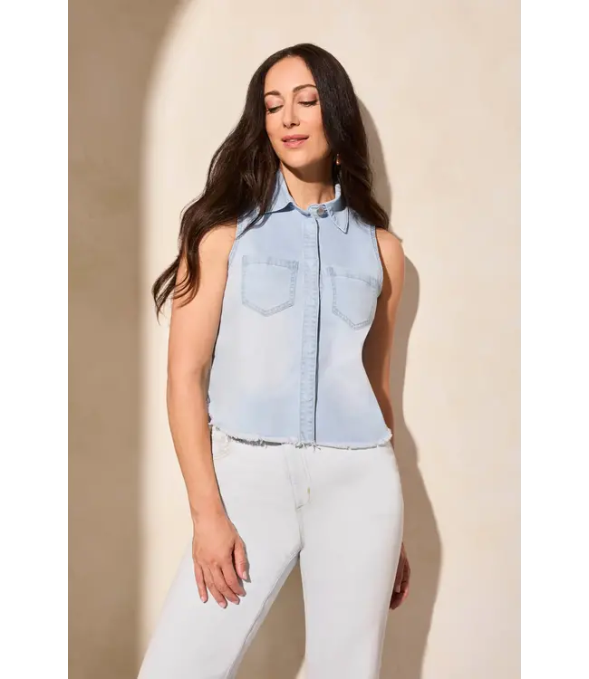 Tribal CHEMISE SANS MANCHES EN DENIM