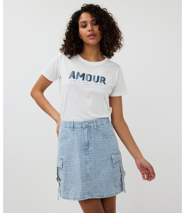 Esqualo T-SHIRT AMOUR DENIM