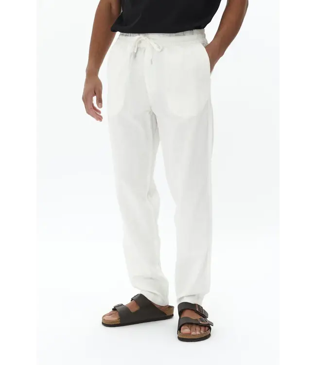 Matinique PANTALON EN LIN MABARTON BLANC