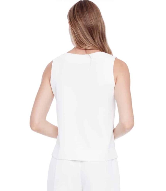 Tyler Madison CAMISOLE GIANNA EN SOIE VÉGANE CRÈME