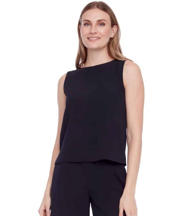 Tyler Madison CAMISOLE GIANNA EN SOIE VÉGANE NOIR