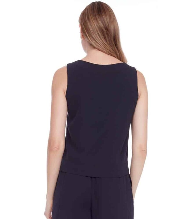Tyler Madison CAMISOLE GIANNA EN SOIE VÉGANE NOIR