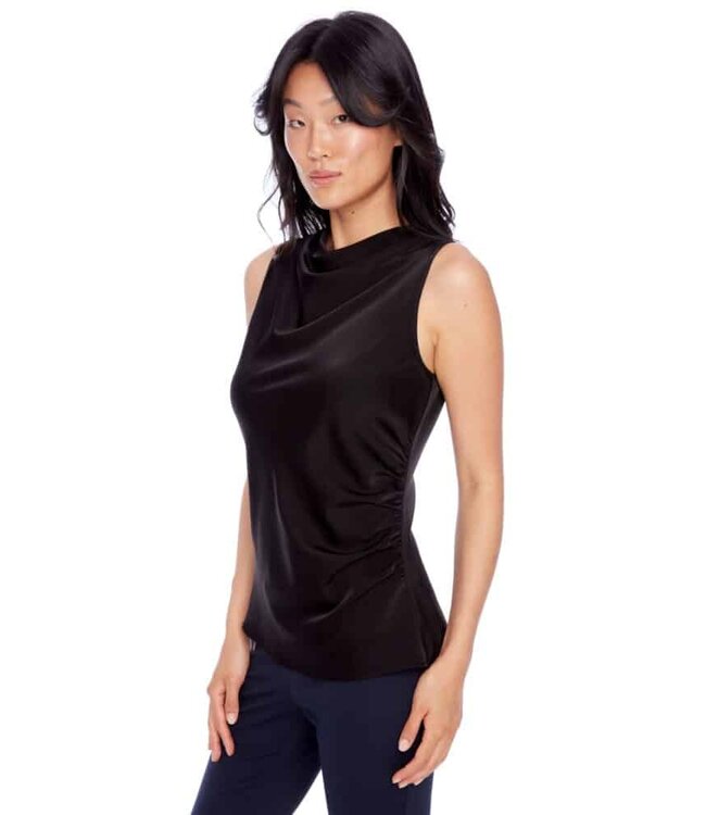 Tyler Madison CAMISOLE VERONICA EN SATIN NOIR