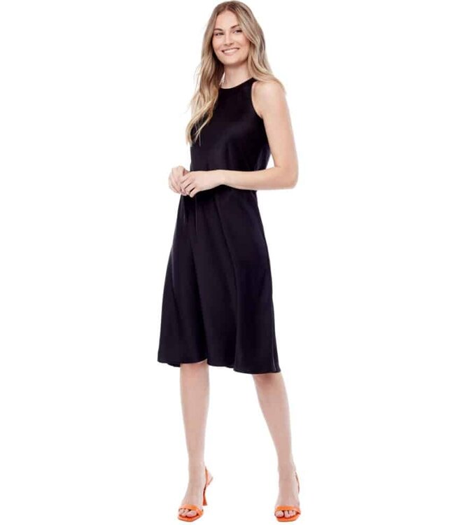 Tyler Madison ROBE SATINÉE DAPHNÉ NOIR