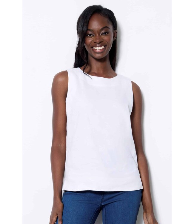 CAMISOLE EN LIN BLANCHE
