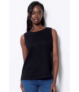 CAMISOLE LIN NOIR
