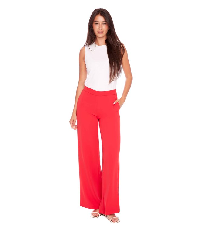 PANTALON SOIE ROUGE