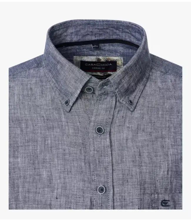 Casa Moda CHEMISE EN LIN  BLEU INDIGO