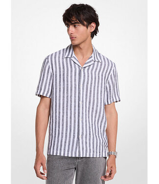Michael Kors CHEMISE EN LIN ET COTON NOIR